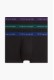 Tommy Hilfiger ανδρικά βαμβακερά boxers 3pack σε μαύρο χρώμα με διαφορετικό χρώμα στο λάστιχο άνετη γραμμή,95%cotton 5%elastane UM0UM03890-05J