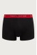 Tommy Hilfiger ανδρικά βαμβακερά boxers 3pack σε μαύρο χρώμα με διαφορετικό χρώμα στο λάστιχο άνετη γραμμή,95%cotton 5%elastane UM0UM03890-05M