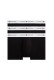 Tommy Hilfiger ανδρικά βαμβακερά boxers 3pack σε μαύρο χρώμα με λευκό λάστιχο, άνετη γραμμή 95%cotton 5%elastane UM0UM03890-0XN