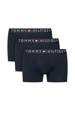 Tommy Hilfiger ανδρικά βαμβακερά boxers 3pack σε σκ.μπλε χρώμα, άνετη γραμμή 95%cotton 5%elastane UM0UM03900-0XR