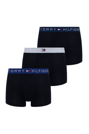 Tommy Hilfiger ανδρικά βαμβακερά boxers 3pack σε μπλε χρώμα με διαφορετικό χρώμα στο λάστιχο άνετη γραμμή,95%cotton 5%elastane UM0UM03908-0WV