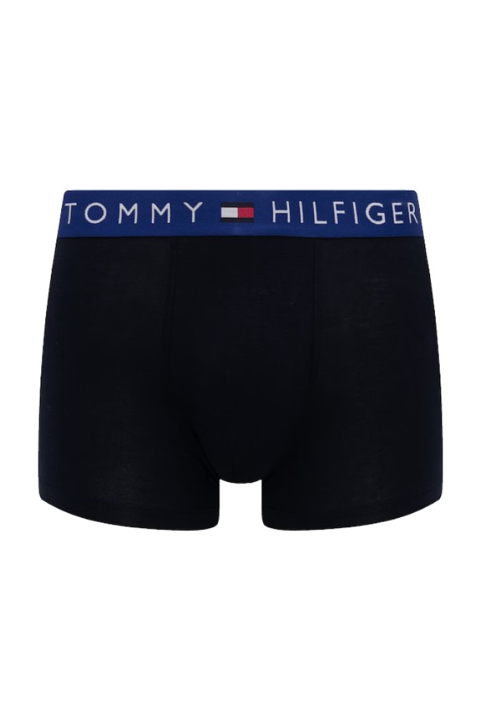 Tommy Hilfiger ανδρικά βαμβακερά boxers 3pack σε μπλε χρώμα με διαφορετικό χρώμα στο λάστιχο άνετη γραμμή,95%cotton 5%elastane UM0UM03908-0WV