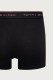 Tommy Hilfiger ανδρικά βαμβακερά boxers 3pack σε μαύρο χρώμα με μαύρο λάστιχο, άνετη γραμμή,95%cotton 5%elastane UM0UM03974-0XU