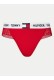 Tommy Hilfiger γυναικείο σλιπ (thong) με δαντέλα σε κόκκινο χρώμα ,89%polyamide 11%elastane UW0UW05619 XLG