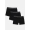 Wooster ανδρικά βαμβακερά boxer 3pack σε μαύρο χρώμα, κανονική γραμμή 95%cotton 5%elastane  W-630