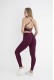 Wooster γυναικείο κολαν ψηλόμεσο με σούρα push up, seamless, σε μπορντώ χρωμα WS-11800-BORDEAUX