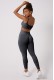 Wooster γυναικείο κολαν ψηλόμεσο με σούρα push up, seamless, σε γκρι σκούρο χρωμα WS-11950-FUME