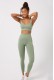 Wooster γυναικείο κολαν ψηλόμεσο με σούρα push up, seamless, σε χακί χρωμα WS-11950-HAKI