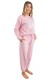 DKNY γυναικεία φλις πυτζάμα (homewear) σε ροζ χρώμα, άνετη γραμμή, 94%polyester, 6%elastane YI80066-662