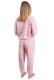 DKNY γυναικεία φλις πυτζάμα (homewear) σε ροζ χρώμα, άνετη γραμμή, 94%polyester, 6%elastane YI80066-662