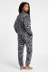 DKNY γυναικεία φλις πυτζάμα (homewear) με animal σχέδιο, άνετη γραμμή, 94%polyester, 6%elastane YI80130-045
