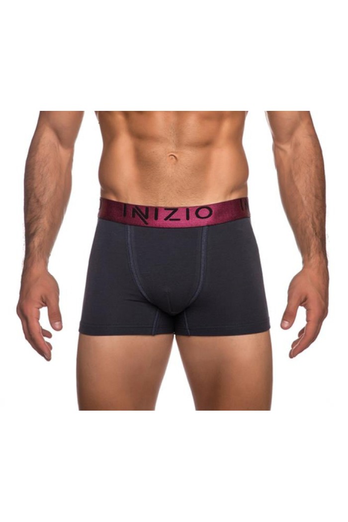 Inizio ανδρικό βαμβακερό boxer με μεταλιζέ λάστιχο,στενή γραμμή,95%cotton 5%elastane  ΙΝ4400-ΚΕΡΑΣΙ